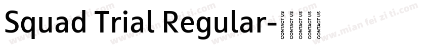 Squad Trial Regular字体转换
